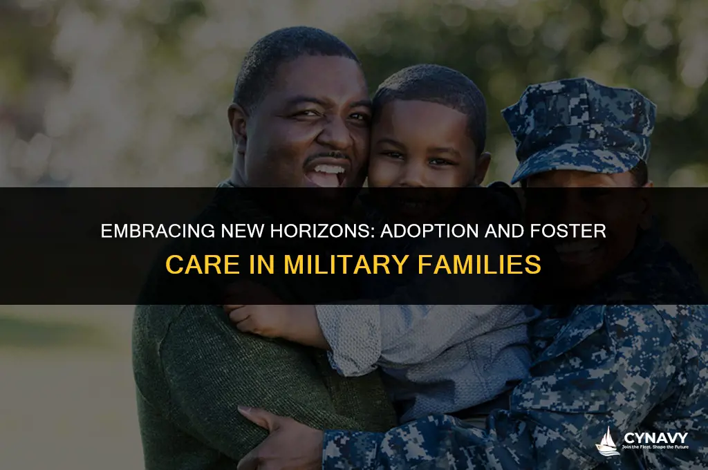 how many army navy air force families adopt or foster