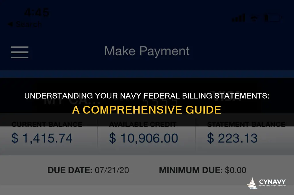 how many billing navy federal statements
