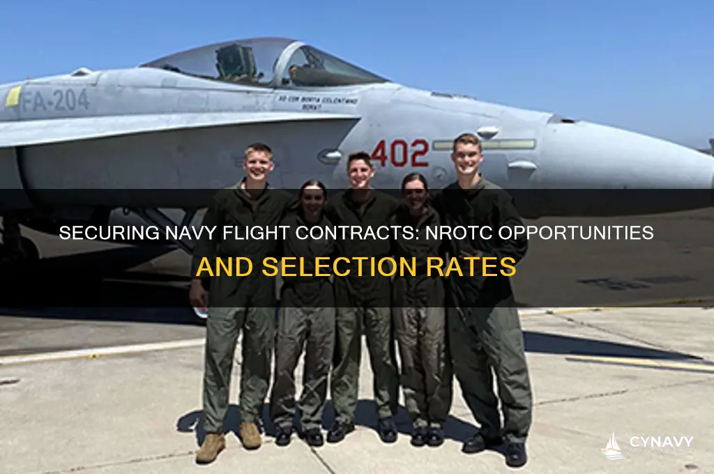 how many get flight contracts nrotc navy