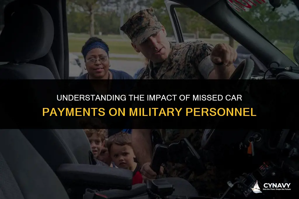 how many missed car payments repo navy army