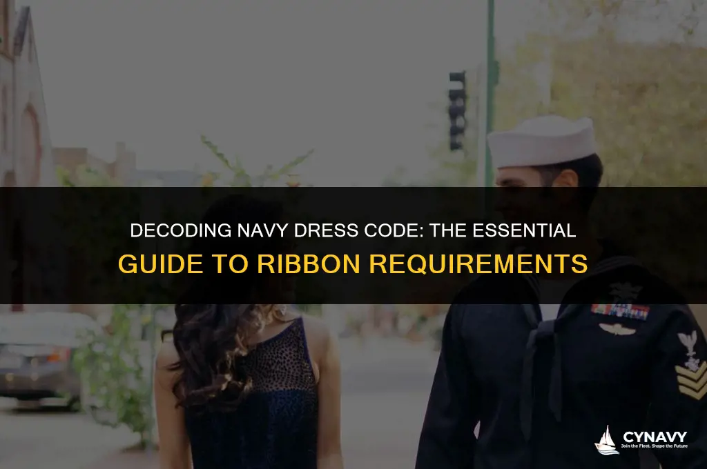 how many ribbons are you required to wear navy