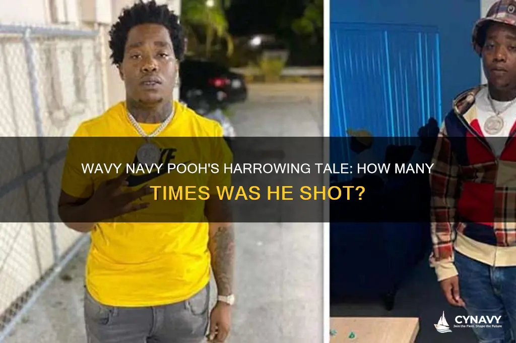 how many times did wavy navy pooh get shot