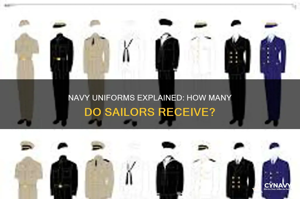 how many uniforms do you get in the navy