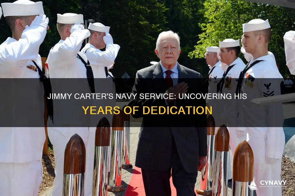 how many years did jimmy carter serve in the navy