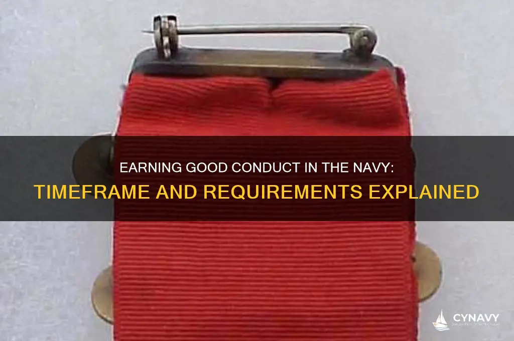 how many years in the navy to get good conduct