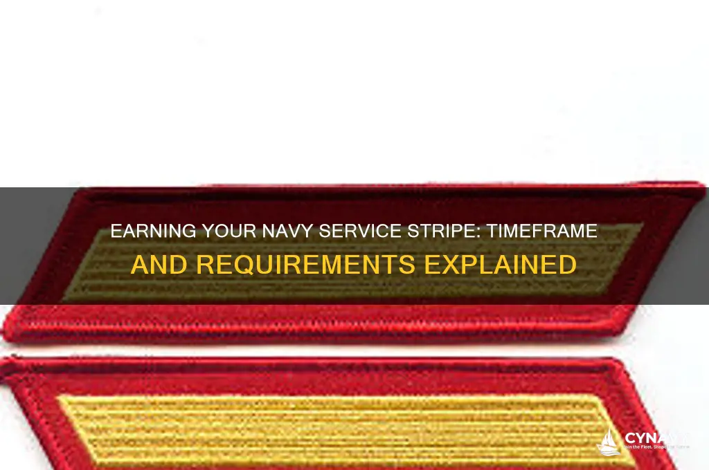 how many years to get good service stripe navy