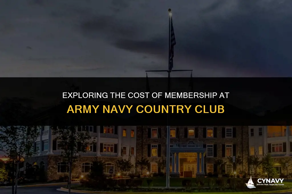how mich is the army navy country club