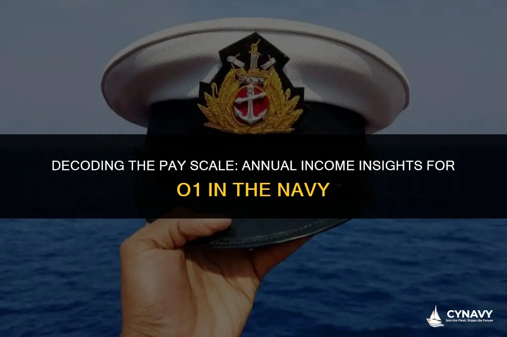 how much annual income does o1 make in navy