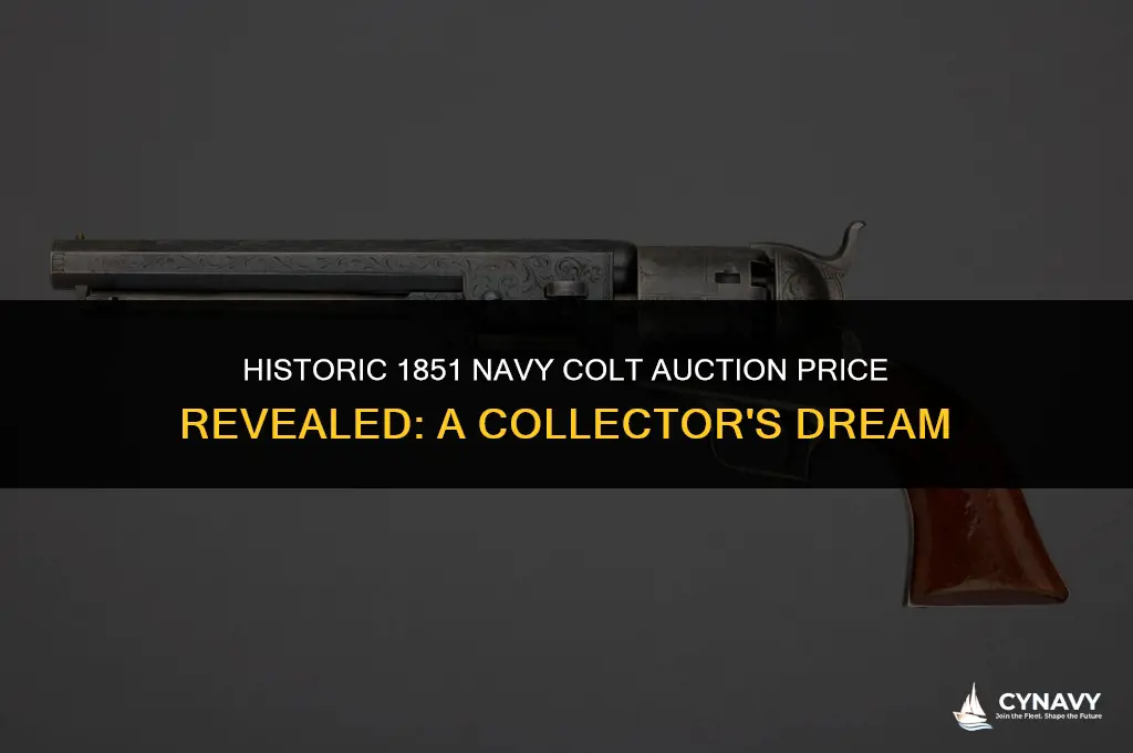 how much did a 1851 navy colt sale for