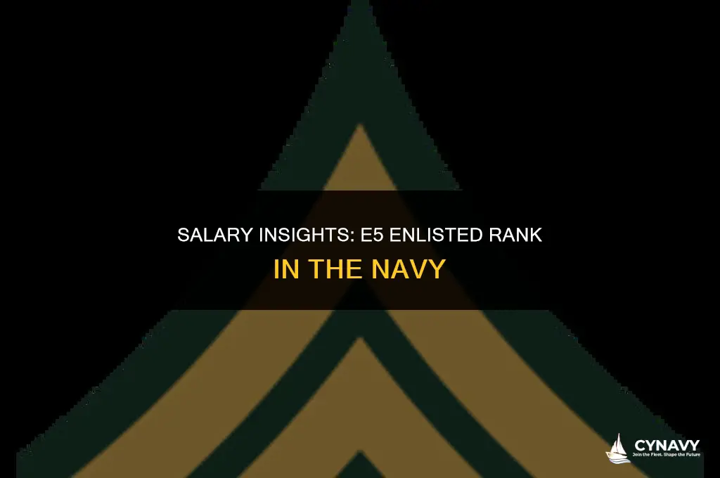 how much do an e5 make in the navy