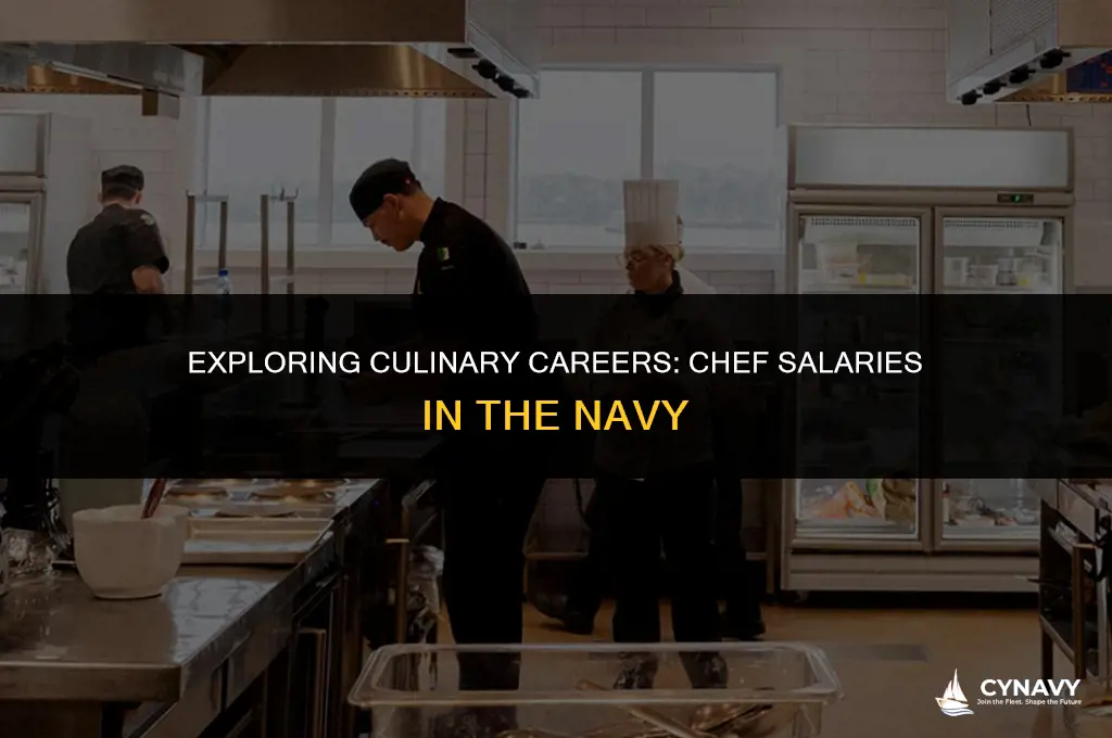 how much do chefs get paid in the navy