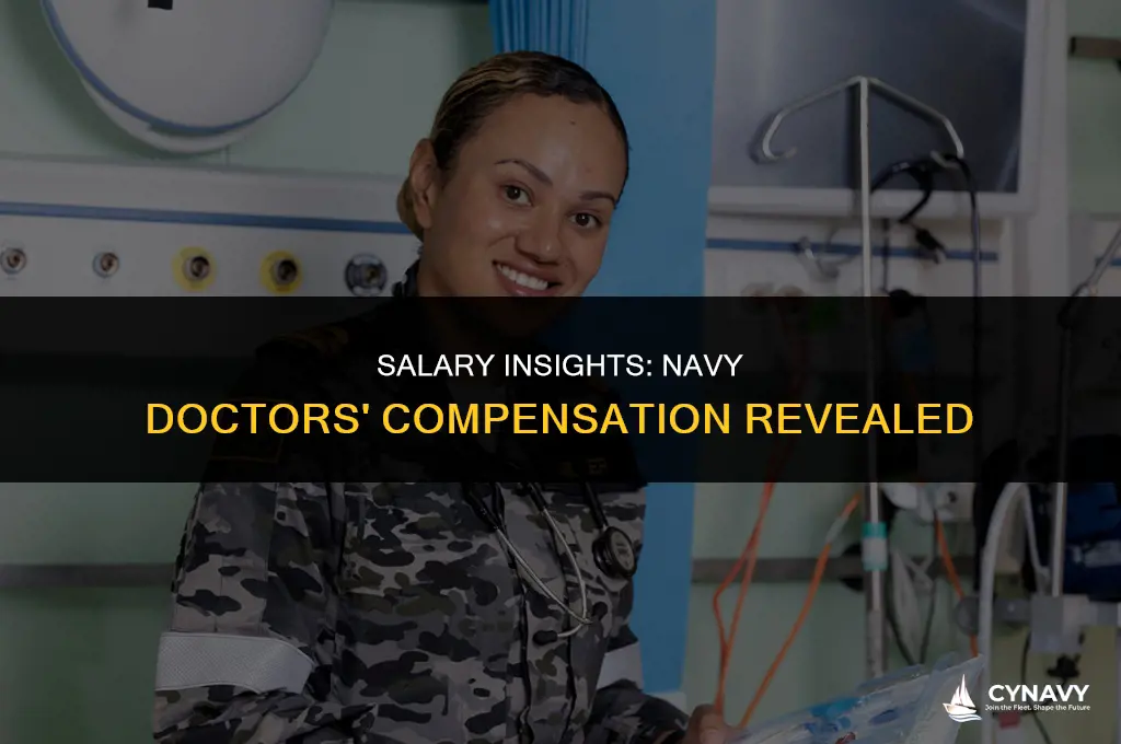 how much do doctors in the navy get paid