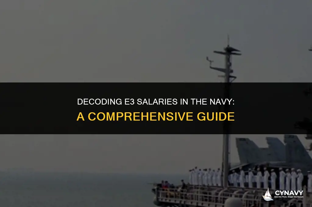 how much do e3 get paid navy