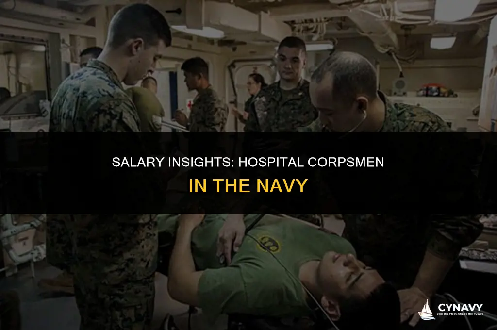 how much do hospital corpsman make in the navy