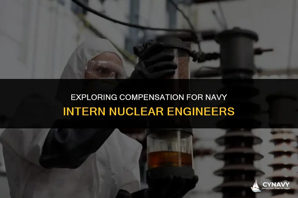 how much do intern nuclear engineers make in the navy