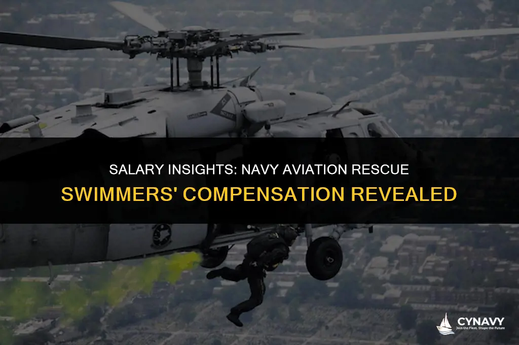 how much do navy aviation rescue swimmers get paid
