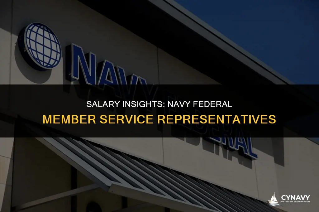 how much do navy fedeal member service reps make