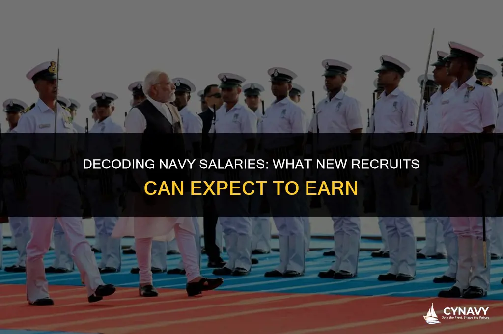 how much do new recruits make in the navy