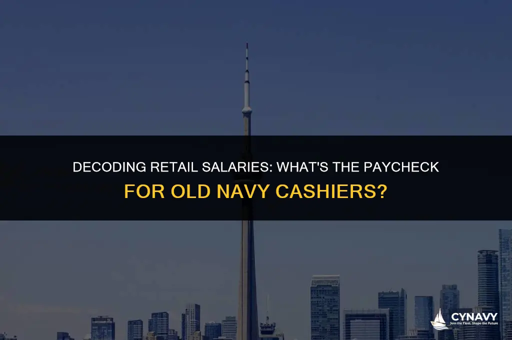 how much do old navy gap cashiers get paid