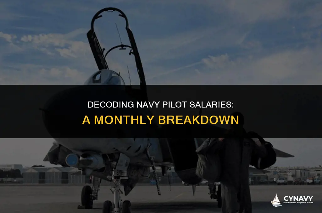 how much do pilots make in the navy a month