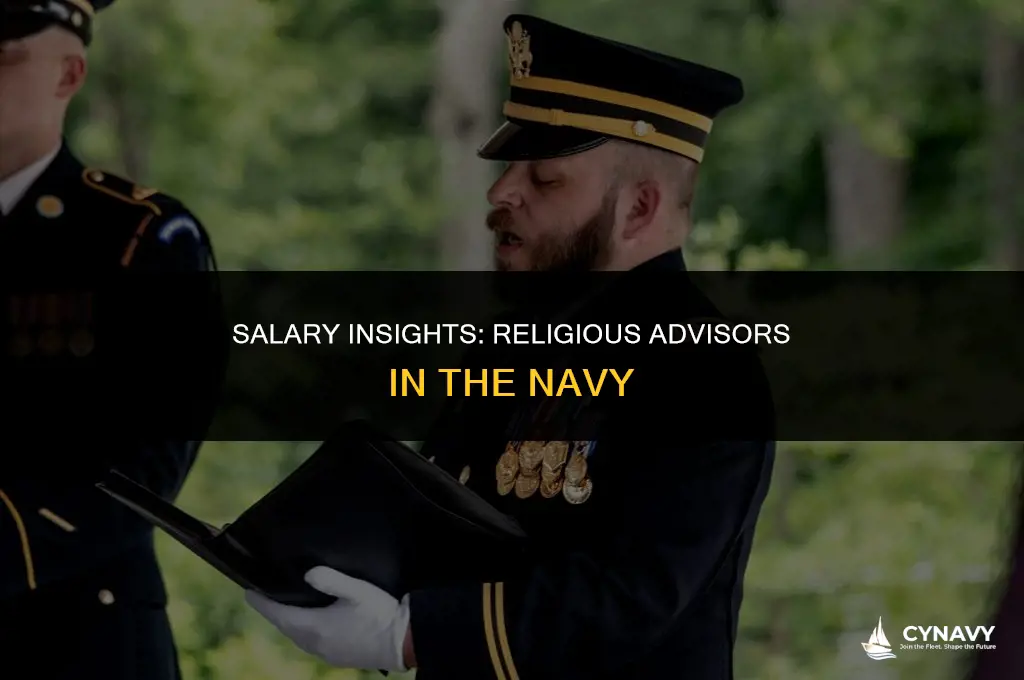 how much do religious advisors in the navy make