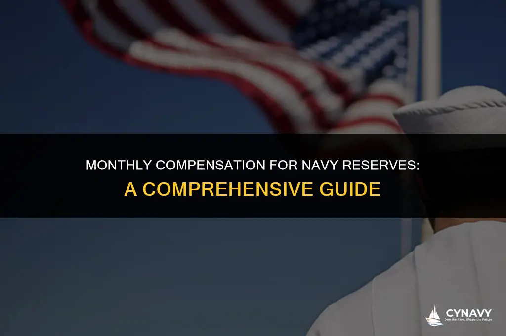 how much do reserves get paid a month navy