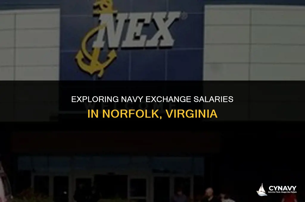 how much do the navy exchange pay in norfolk va
