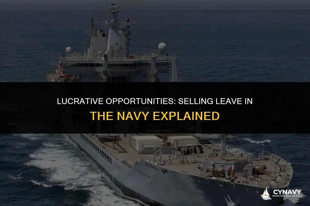 how much do you get for selling leave navy