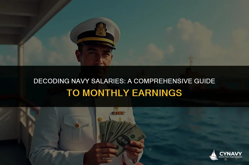 how much do you make a month in the navy