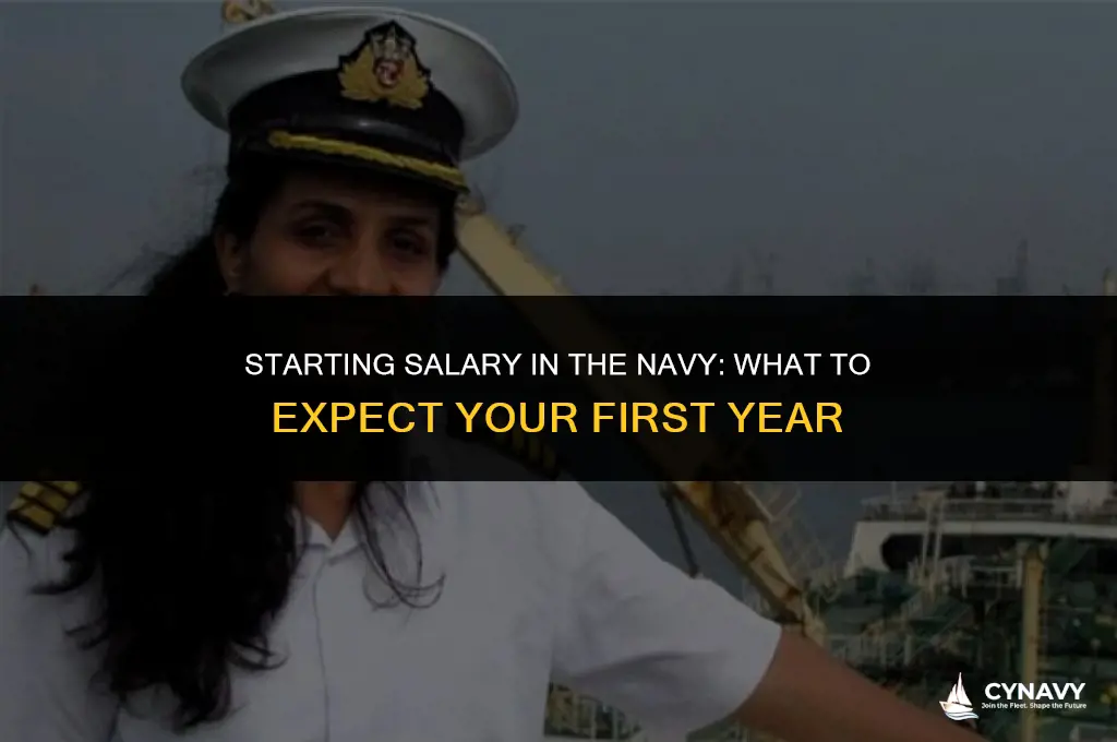 how much do you make first year in the navy