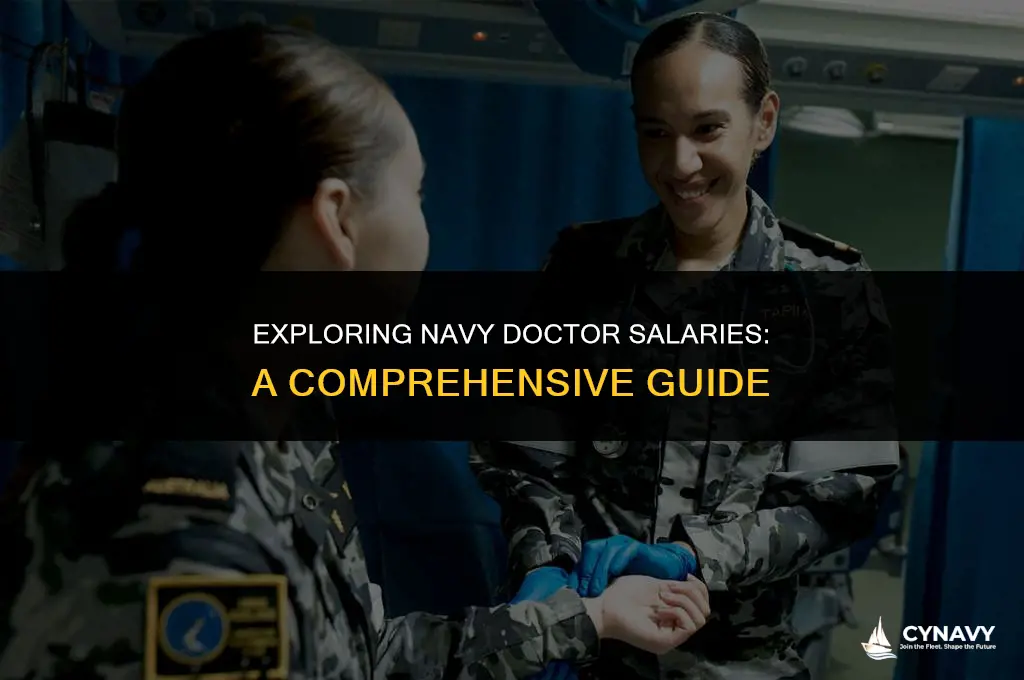how much doea a doctor make in the navy
