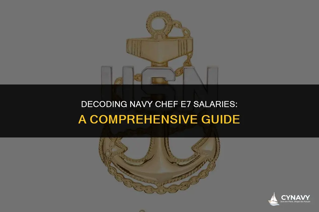 how much does a chef e7 make in the navy