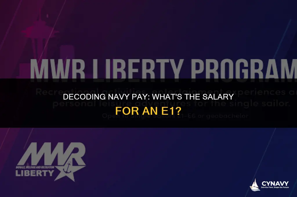 how much does a e1 in the navy make