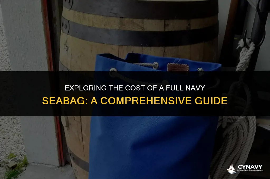how much does a full navy sea bag cost