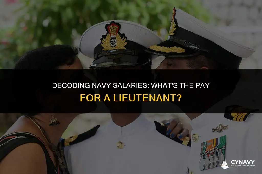 how much does a leutinant in the navy make