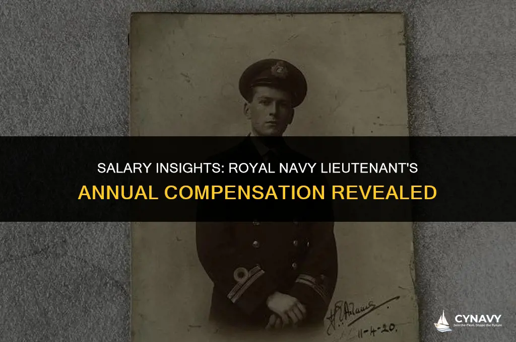 how much does a lieutenant in the royal navy make