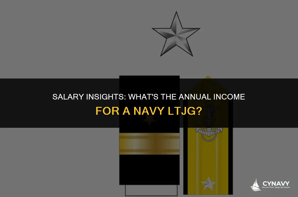 how much does a ltjg make in the navy