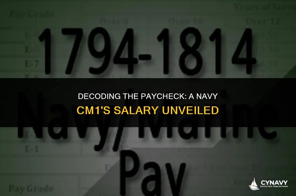 how much does a navy cm1 make in salary