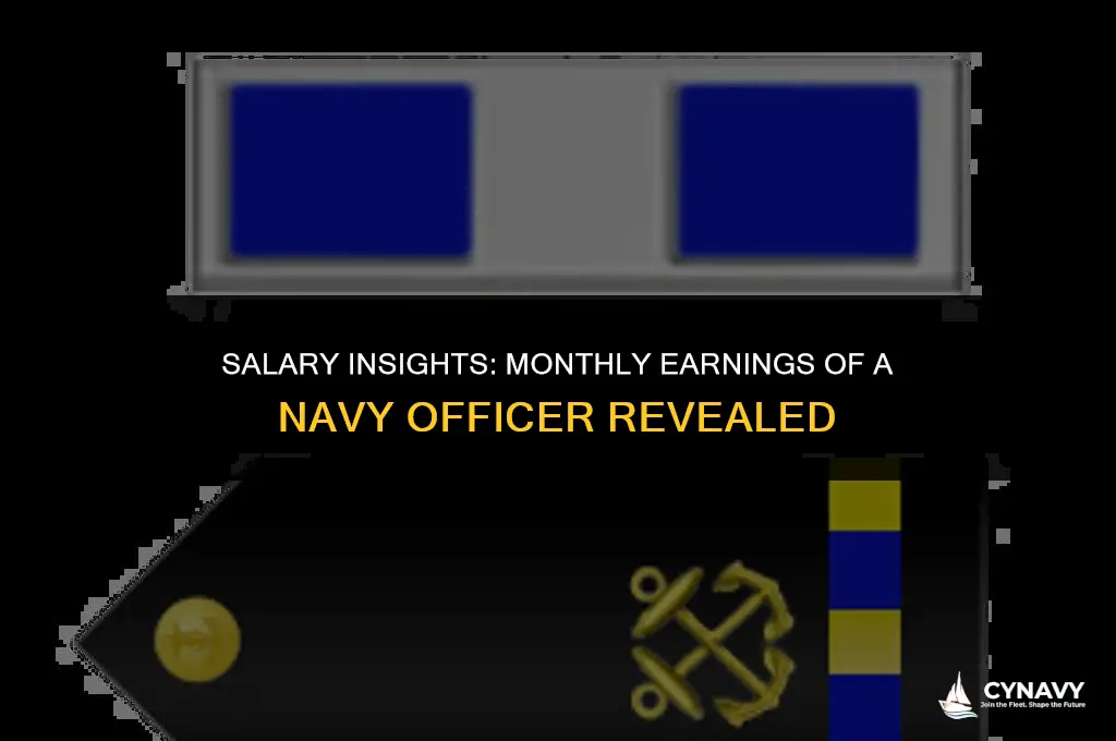 how much does a navy officer make a month
