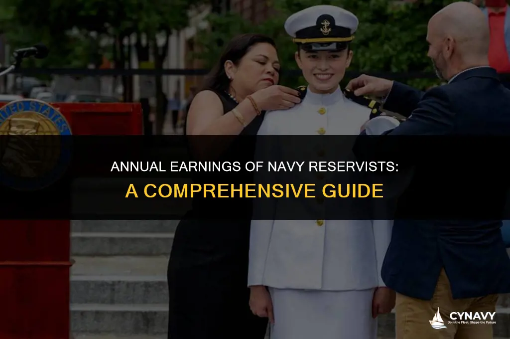 how much does a navy reserve make a year