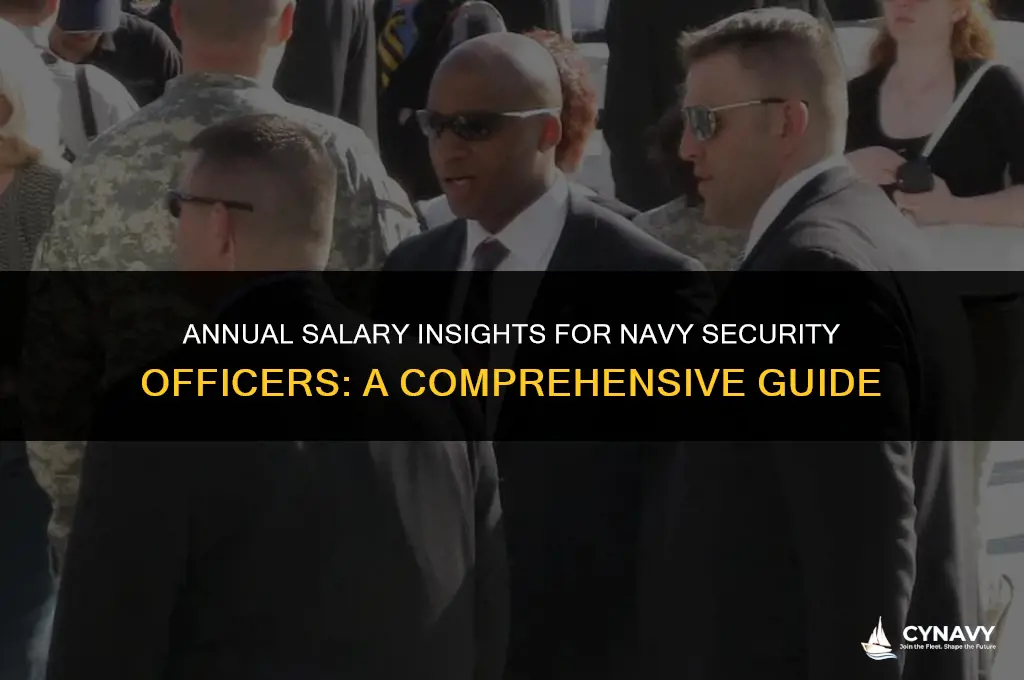 how much does a navy security officer make a year