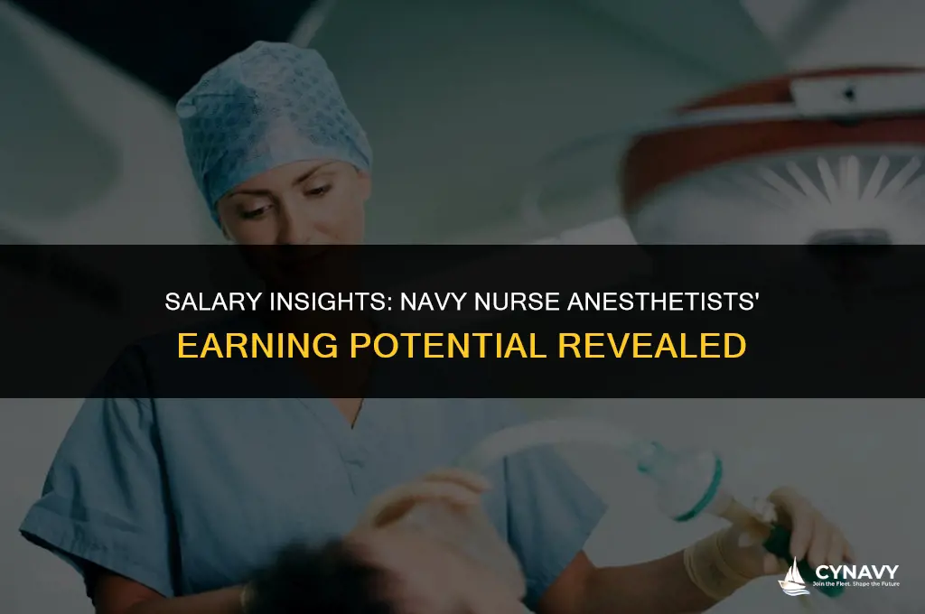 how much does a nurse anesthetist in the navy make