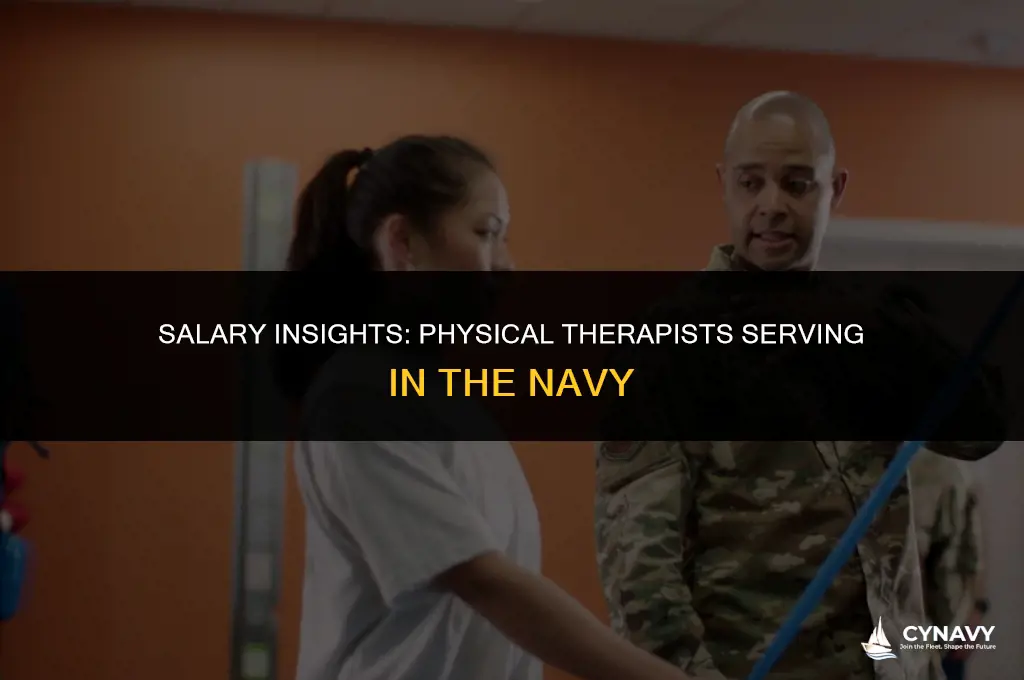 how much does a physical therapist in the navy make
