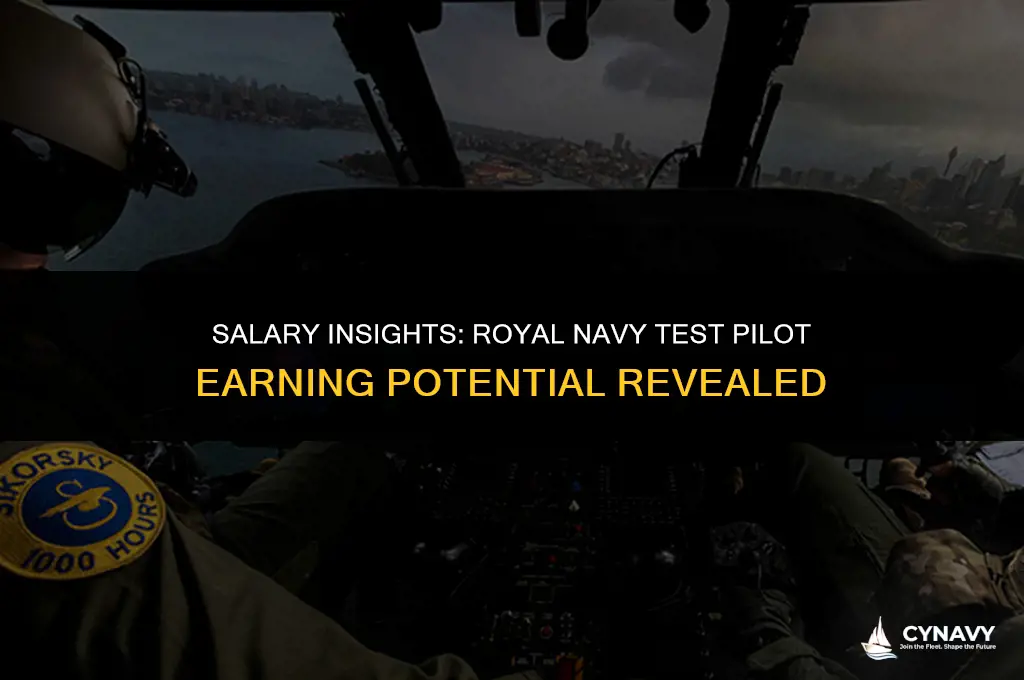 how much does a royal navy test pilot earn