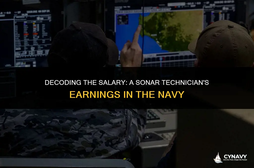 how much does a sonar technician make in the navy