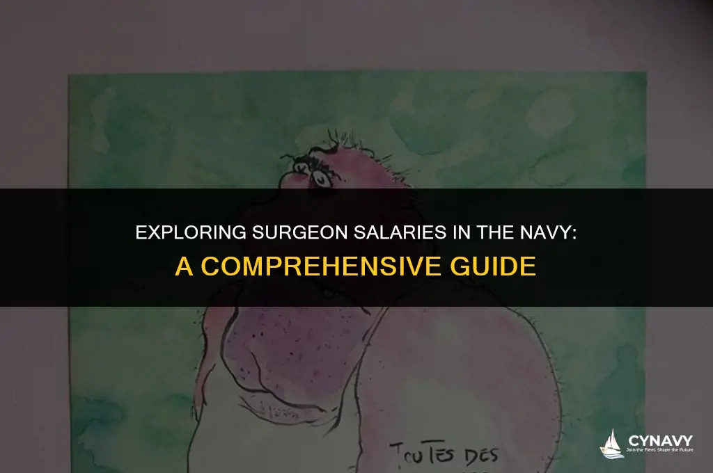 how much does a surgeon make in the navy