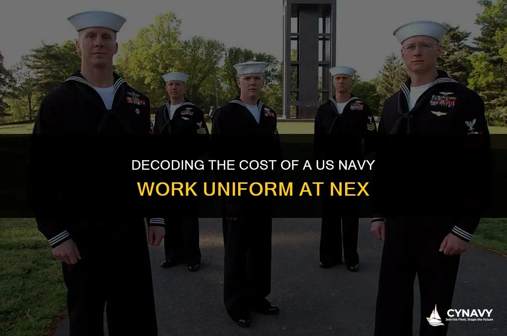 how much does a us navy work uniform cost nex