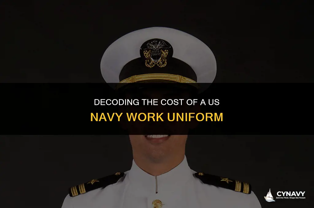 how much does a us navy work uniform cost