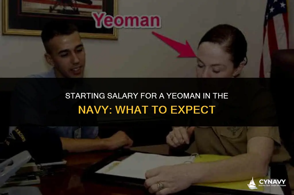 how much does a yeoman make firs year of navy