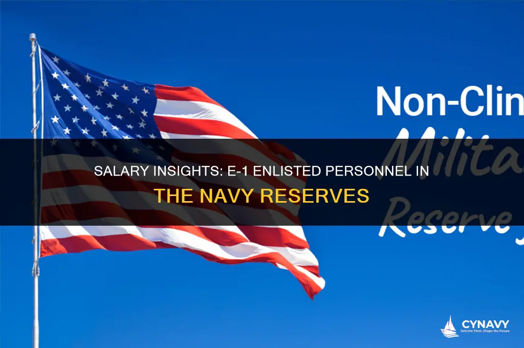 how much does an e1 make in the navy reserves